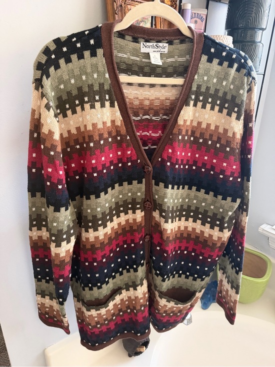 NorthStyle Other - NorthStyle XL Ramie Cotton Southwestern Cardigan Boho Western Aztec Long